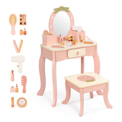 OOOK toddler vanity pink with drawer