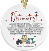 Optometrist Ornament 2025 ceramic ornament UV print
