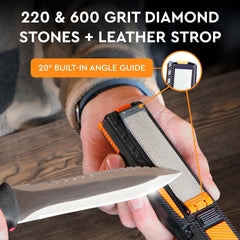 Orange Ninja diamond whetstone 600 grit for sharpener
