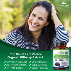 Vegan non-GMO bilberry capsules container