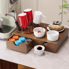 Dual-drawer K Cup Holder interior showing two compartments