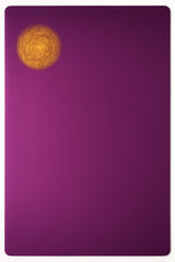 Original Tesla Purple Plate handcrafted decorative plate with 24K gold leaf signature