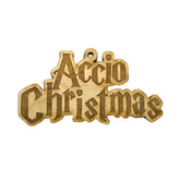 Ornament Accio Christmas Raw Wood 2x4in product image 1