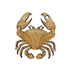 Ornament Crab Raw Wood Maple