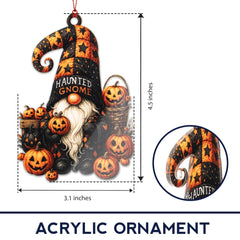 Cute spooky gnome ornament for Halloween decor