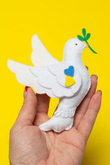 Dove ornament suitable for Christmas trees garlands