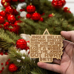 Maple wood ornament 3x3in raw finish