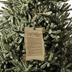 Maple ornament Scroll We The People 1/4 thick image