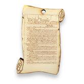 Ornament Scroll We The People maple image