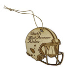Ornament Worlds most Awesome Kicker made in Texas maple 1/4 thick