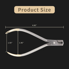 Orthodontic wire cutter tool for archwires braces