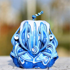Oscar candles blue carved candle decorative gift
