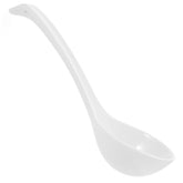 OSOLADY bone china white soup ladle