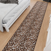 Ottomanson hallway runner rug 2-7x10 leopard brown