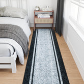 Ottomanson Mud Mat border gray indoor door mat close up