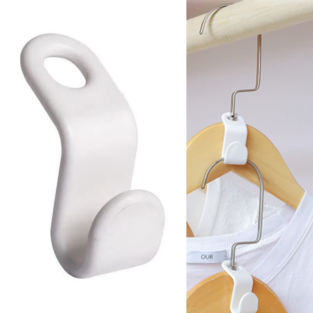 otylzto hanger hooks white PP 50pcs box