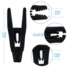 20pcs Otylzto velvet hanger clips for slim-line plastic hangers