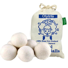Otylzto Wool Dryer Balls 6-Pack set for laundry