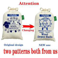 Otylzto Wool Dryer Balls for laundry 6-pack