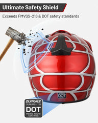 OUMURS Youth Dirt Bike Helmet weight 1050g
