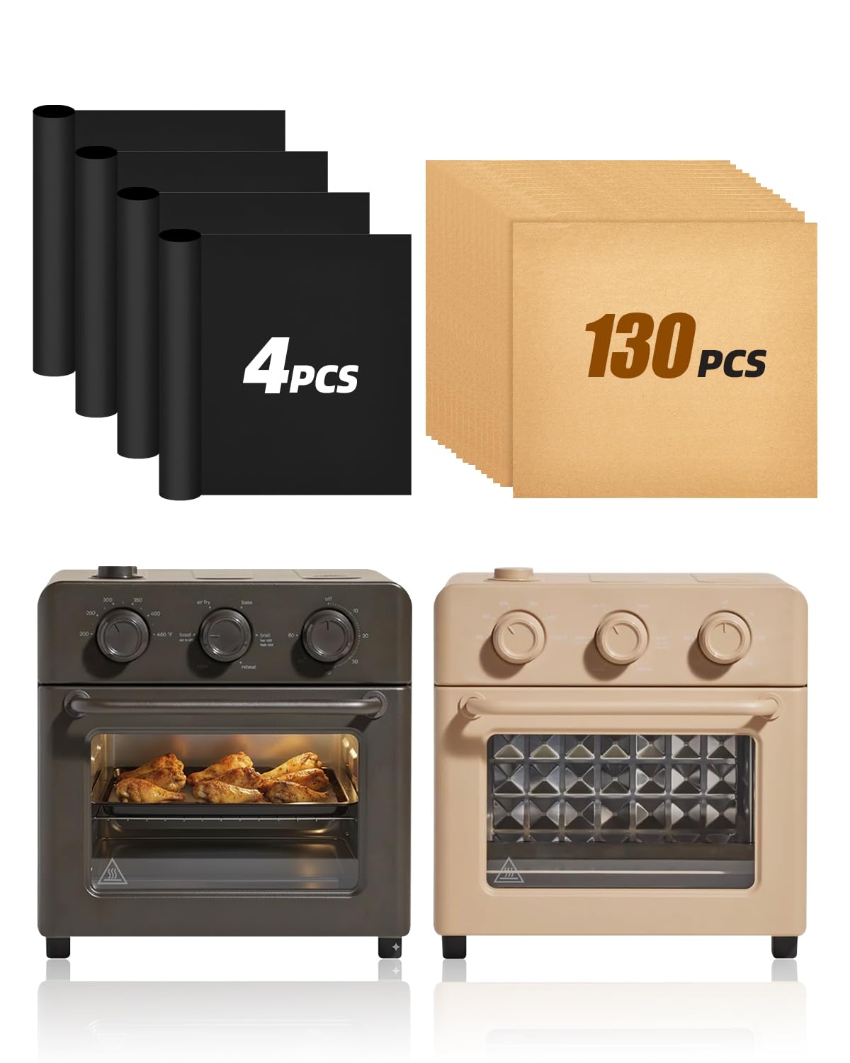 130 disposable parchment paper sheets for Our Place Wonder Oven 12-7 quarts