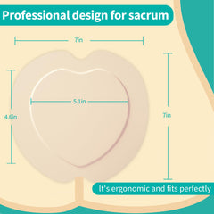 Ourmed sacrum foam dressing border packaging 7x7