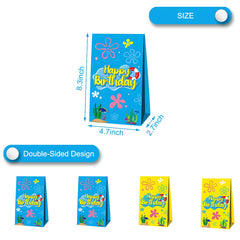 Ocean Flower Bubble Birthday Bags by OUSHISS featuring pineapple and jellyfish art
