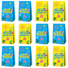 Yellow cartoon party favors bags by OUSHISS 8.3x4.7x2.7 inches size