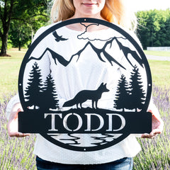 Plaque with weather resistant powder coated finish