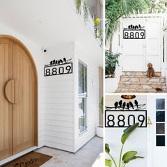 Art Deco style modern house numbers