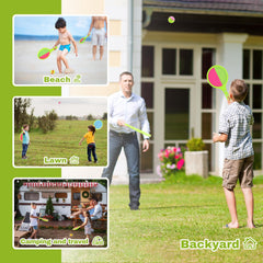 portable catching ball set with carrying case for travel