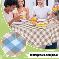 Oval tablecloth by Smiry 60x84 flannel back