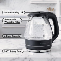 OVENTE KG83B borosilicate glass kettle 1.5L