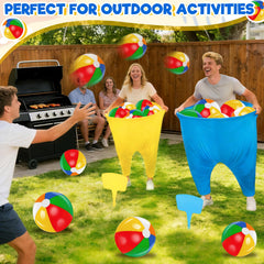 Granny Pants Yard Game for Adults yellow oversized pants and accessories