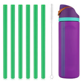 Green 6pcs replacement straws for Owala FreeSip 24oz 32oz