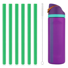 Green 6pcs replacement straws for Owala FreeSip 24oz 32oz