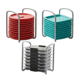 ozcoaa lid organizer 3-Pack in grey plastic
