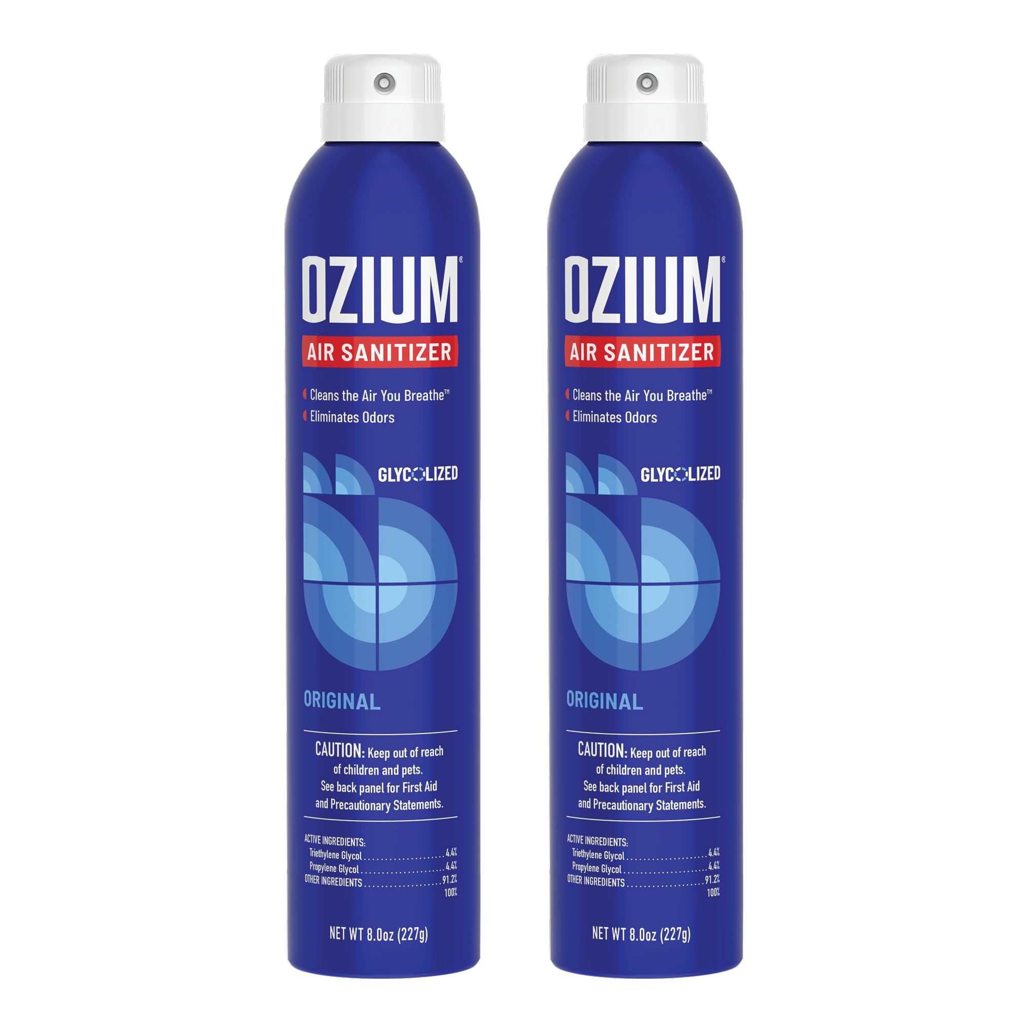 Ozium 8oz Original Scent two-pack can for air sanitizing