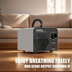 compact ozone generator 7 in by 6.8 in by 5.5 in