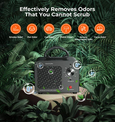 Commercial ozone machine odor removal device