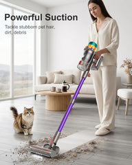 P11 cordless vacuum with 650W motor and 4 power modes
