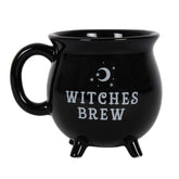 Pacific Giftware Witches Brew mug black ceramic cauldron