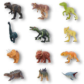 12 dinosaur magnets on fridge resin finish