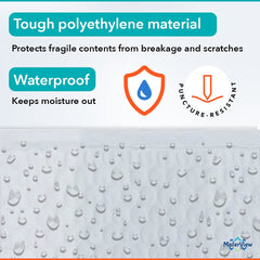 Smooth inner surface padded envelopes for packing