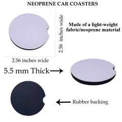 Handmade in northern Illinois The Painted Pug car coasters