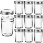 Paksh Novelty glass jars with airtight lids set of 10