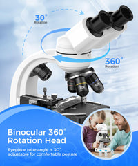 PalliPartners Compound Binocular Microscope for Adults image