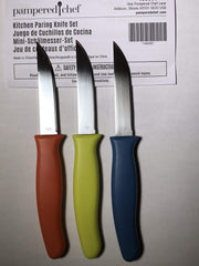 Pampered chef kitchen paring knives set product image