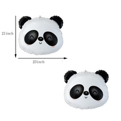 panda themed party balloon set