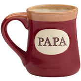 Papa Best Job Ever porcelain burgundy mug 18oz